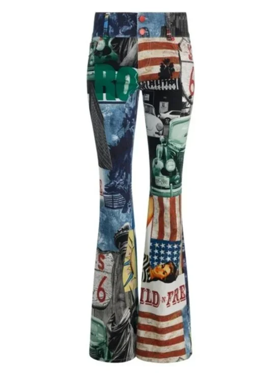 Alice + Olivia KAI LOW RISE PRINTED JEAN - Picture 6 of 15